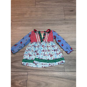 Girls Matilda Jane top 3-6m Blue Red